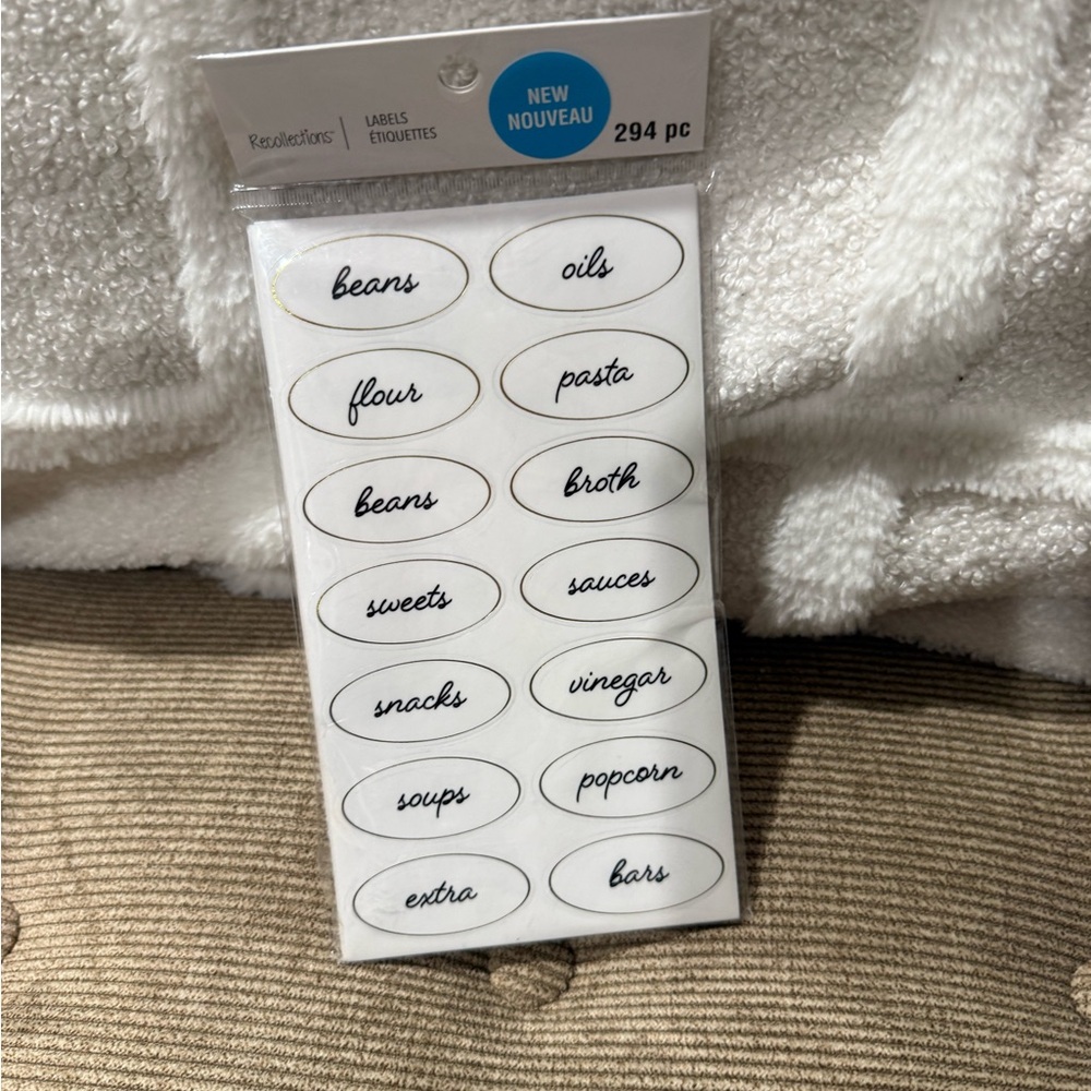 Kitchen Label Set with 294 Pieces